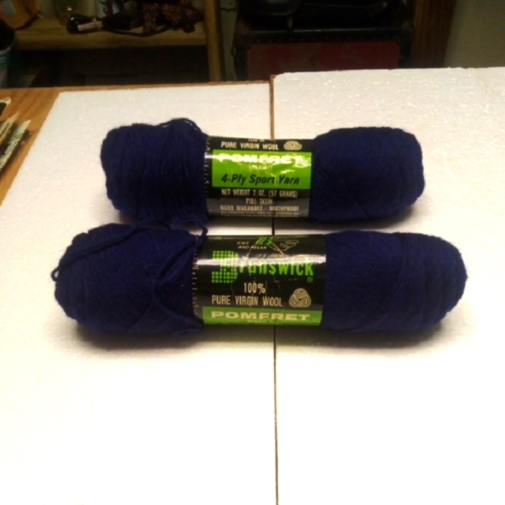Navy Blue 4-Ply Sport Yarn